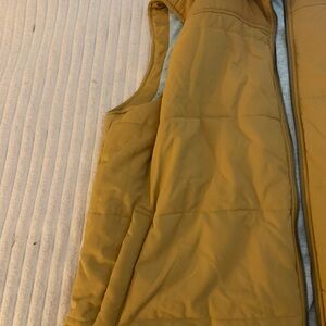 George Gray and Cream Unisex Layered Hoodied Vest